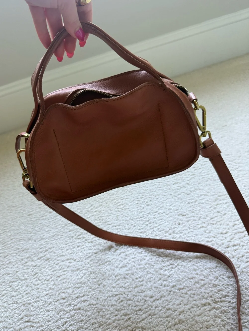 Madewell Chestnut Brown Leather Crossbody Bag - Picture 4 of 7